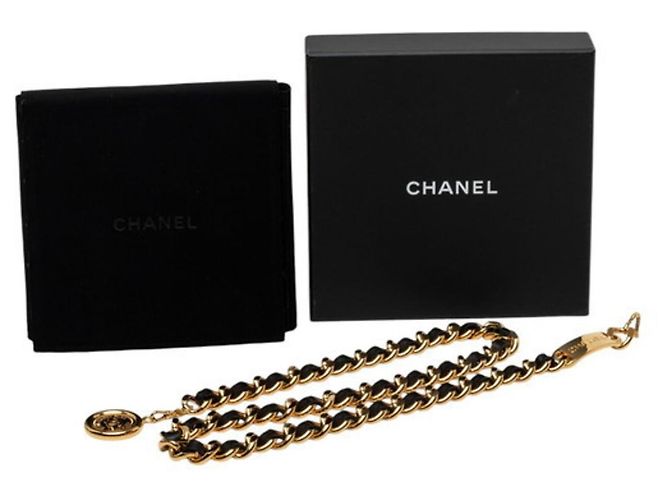 Chanel 31 RUE CAMBON Cambon Kettengürtel Schwarz Golden - Ansicht 6