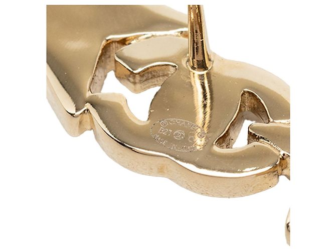 Orecchini a lobo Chanel Coco Mark con motivo a stella placcati in oro e strass D'oro - vista 3