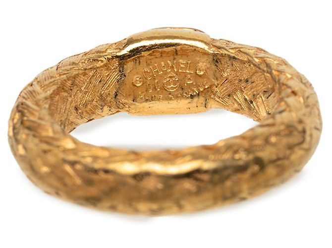 Chanel Coco Mark Ring mit goldplattiertem Kettenmotiv Golden - Ansicht 5
