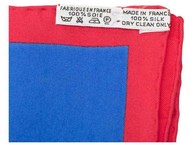 Hermès Hermes Carre 90 Parures des Sables Wüstendekoration Schal Rot Mehrfarben - Ansicht 6