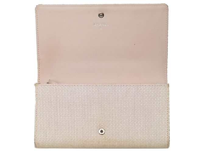 Chanel Coco Mark Deauville Langbeutel Pink Weiß - Ansicht 6