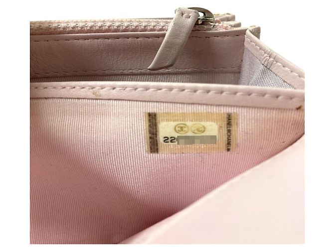 Chanel Coco Mark Deauville Langbeutel Pink Weiß - Ansicht 9