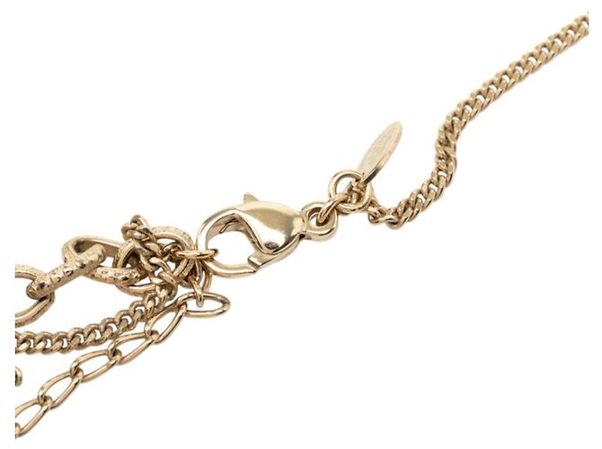 Collana lunga Chanel Coco Mark con motivo a cuore Multicolore D'oro - vista 4