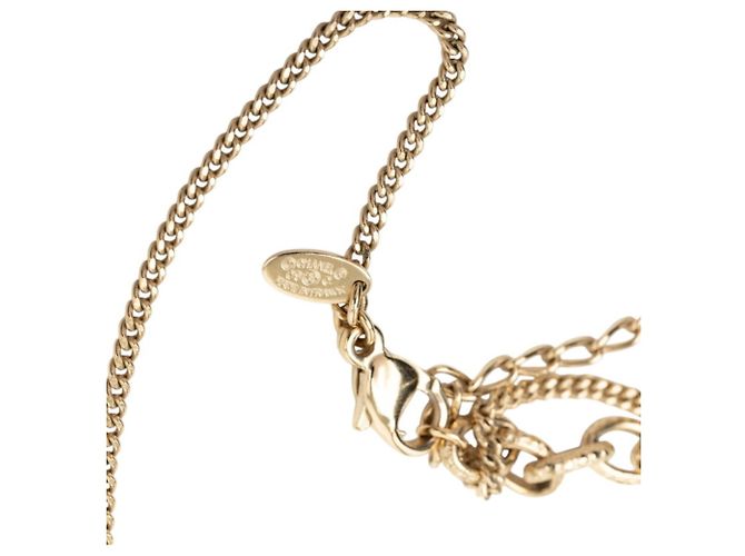 Collana lunga Chanel Coco Mark con motivo a cuore Multicolore D'oro - vista 5