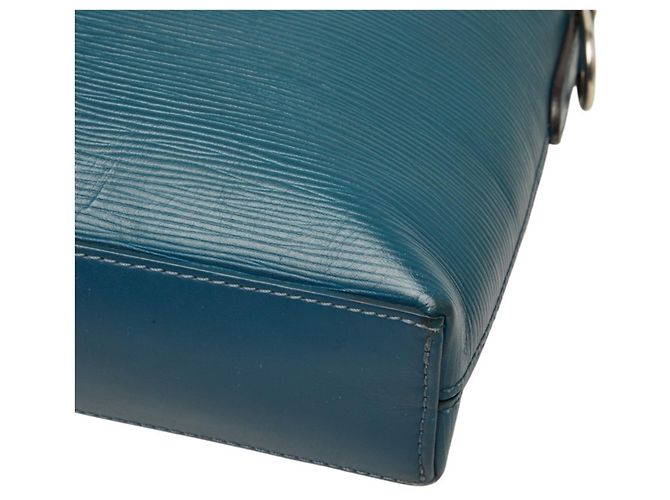 Sac briefcase Louis Vuitton Epi Portedocument Jour Bleu - vue 4