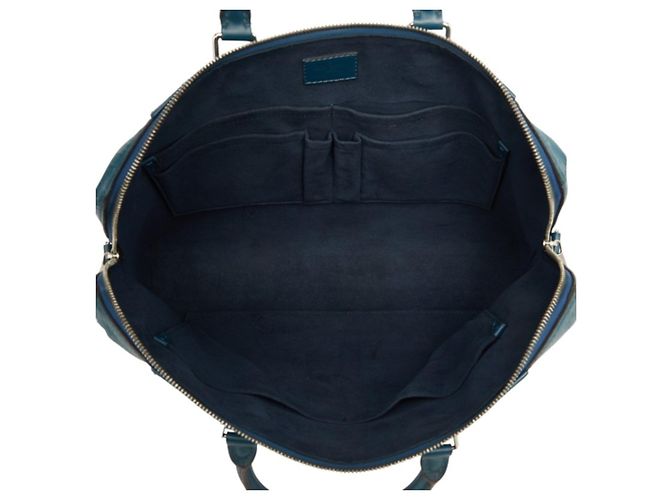 Sac briefcase Louis Vuitton Epi Portedocument Jour Bleu - vue 9