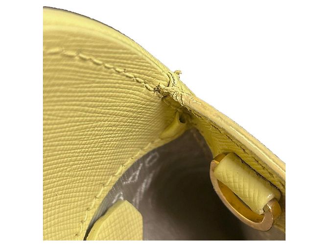 Prada Saffiano Promenade Handtasche Gelb - Ansicht 11