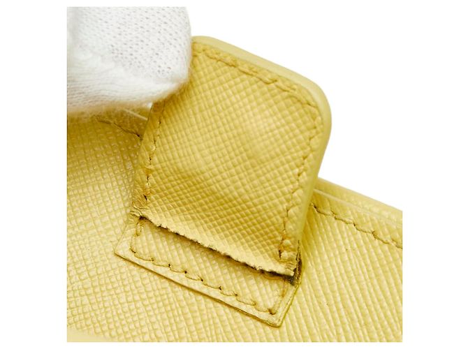 Prada Saffiano Promenade Handtasche Gelb - Ansicht 12