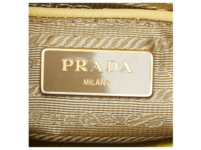 Prada Saffiano Promenade Handtasche Gelb - Ansicht 14