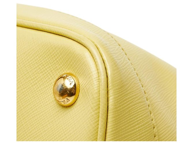 Prada Saffiano Promenade Handtasche Gelb - Ansicht 6