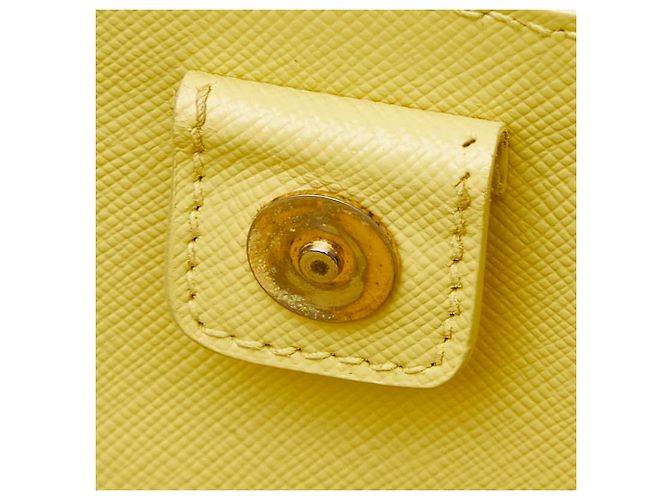 Prada Saffiano Promenade Handtasche Gelb - Ansicht 9