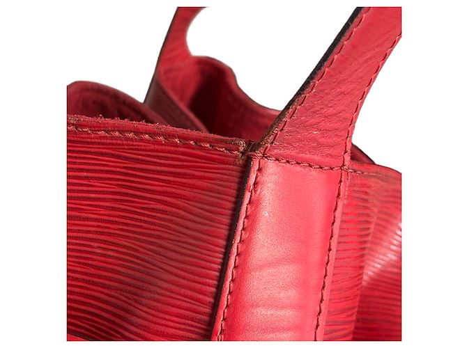 Borsa Louis Vuitton Epi Depaule PM Rosso - vista 10