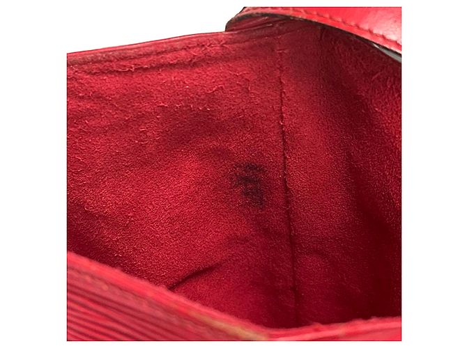 Borsa Louis Vuitton Epi Depaule PM Rosso - vista 12
