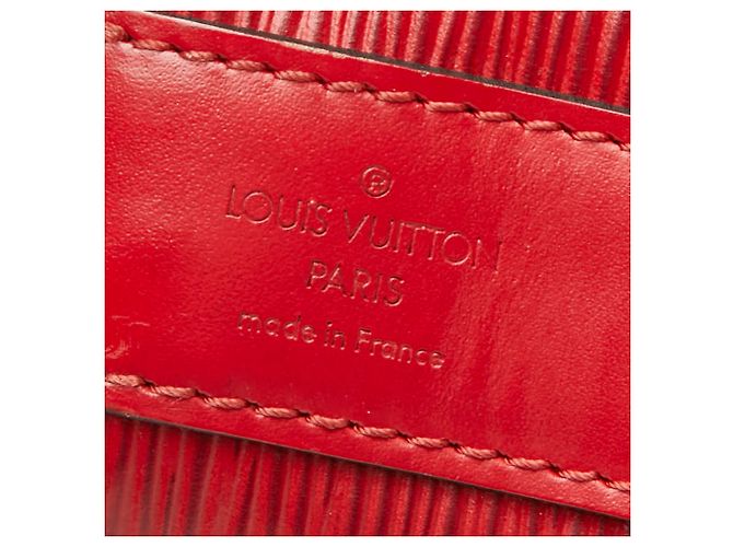 Borsa Louis Vuitton Epi Depaule PM Rosso - vista 13
