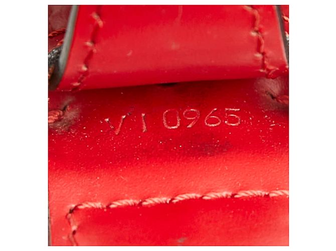Borsa Louis Vuitton Epi Depaule PM Rosso - vista 14