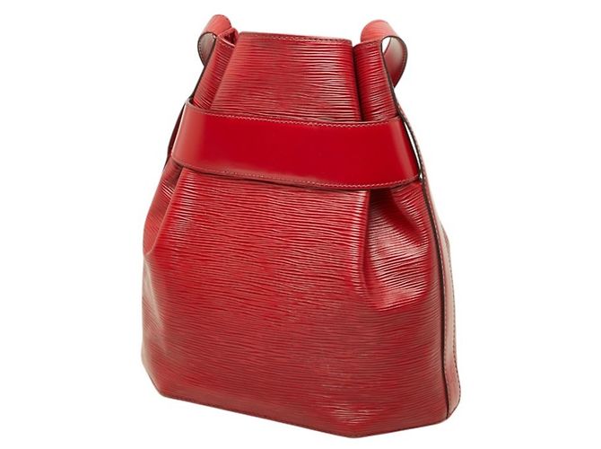 Borsa Louis Vuitton Epi Depaule PM Rosso - vista 2
