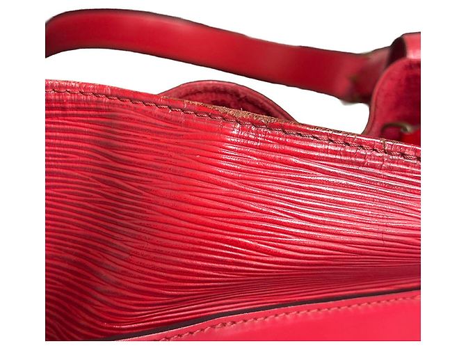 Borsa Louis Vuitton Epi Depaule PM Rosso - vista 9