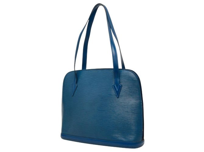 Borsa Tote Louis Vuitton Epi Lussac in Toledo Blue - vista 2