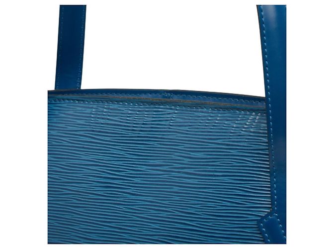 Borsa Tote Louis Vuitton Epi Lussac in Toledo Blue - vista 8