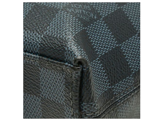 Borsa Business Portedocuments Jour Louis Vuitton Damier Cobalt Nero - vista 6