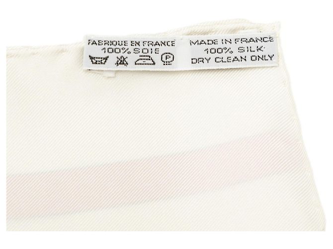 Hermès Pañuelo Hermes Carre 90 Springs Blanco Multicolor - vista 9