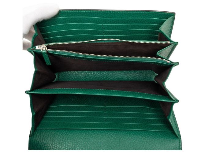 Borsa a tracolla portafoglio con catena Gucci Dionysus Verde - vista 4