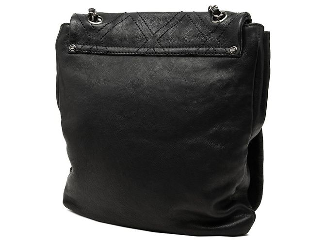 Chanel Diamond Stitch Coco Mark Schultertasche Schwarz - Ansicht 2