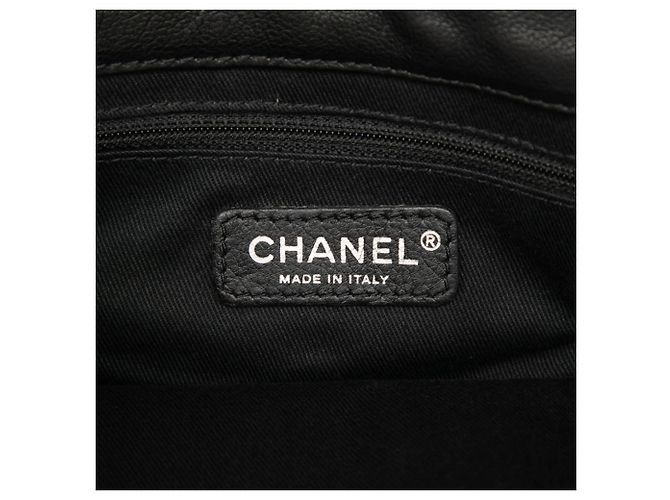Chanel Diamond Stitch Coco Mark Schultertasche Schwarz - Ansicht 5
