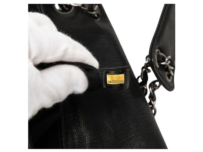 Chanel Diamond Stitch Coco Mark Schultertasche Schwarz - Ansicht 6