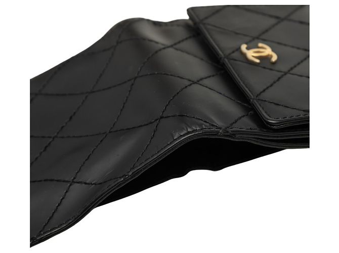 Portafoglio bi-fold Chanel Wild Stitch Coco Mark Nero - vista 4