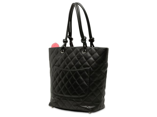 Chanel Cambon Line Coco Mark Tote Bag Schwarz - Ansicht 2