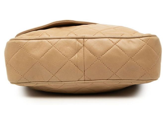 Borsa a tracolla con catena Chanel Matelassé Coco Mark con frange Beige - vista 3