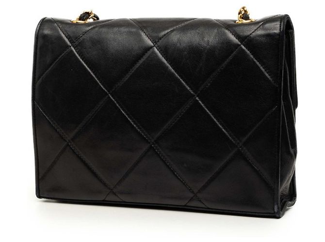 Borsa a tracolla Chanel Matelassé Coco Mark Chain Nero - vista 2
