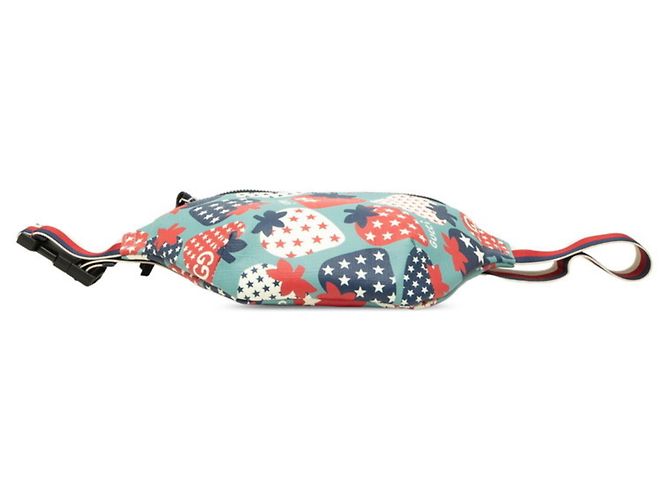 Bolsa Tiracolo Gucci para Crianças Strawberry Seahorse Azul Multicor - vista 3