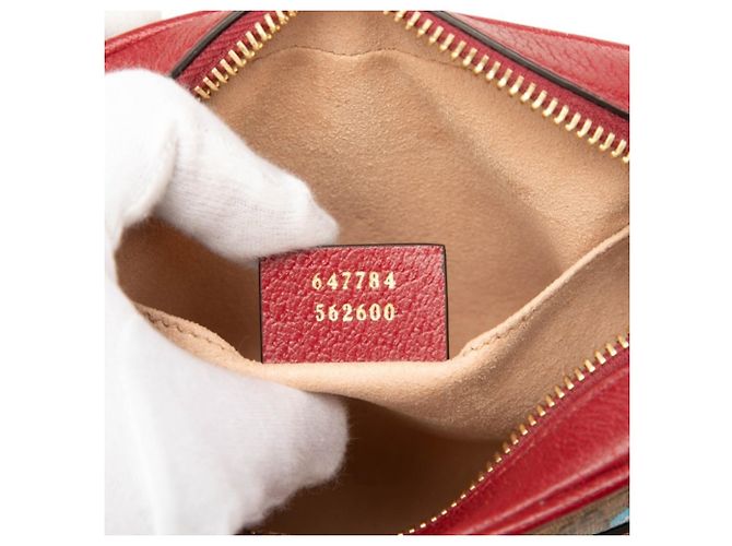 Borsa a tracolla mini Gucci x Doraemon GG Supreme Marrone Bordò - vista 5