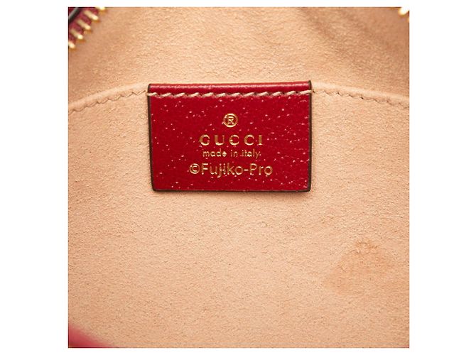 Borsa a tracolla mini Gucci x Doraemon GG Supreme Marrone Bordò - vista 6
