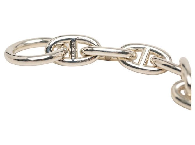 Hermès Bracciale Hermes Chaine d'Ancre GM con charm Argento - vista 5