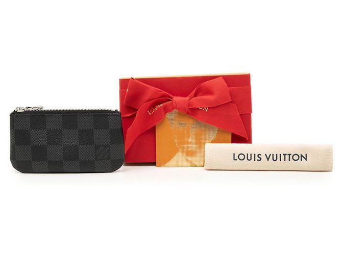 Portamonete Louis Vuitton Damier Graphite Nero - vista 7