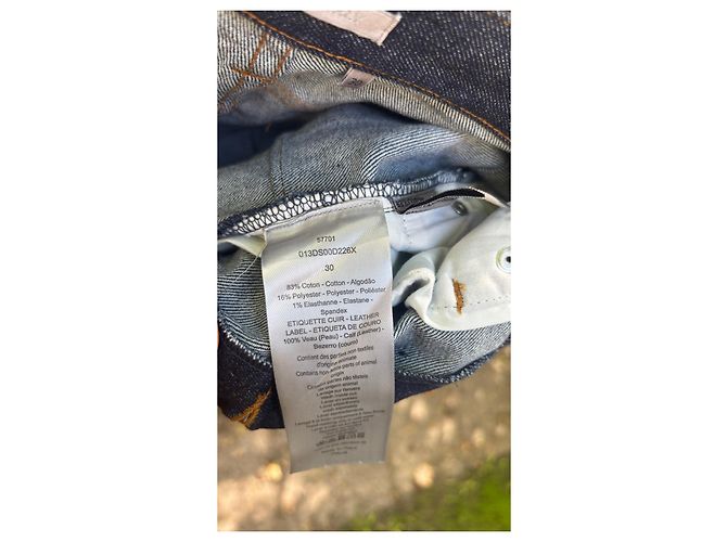 Autre Marque Dior Jeans with monogram lining Blue - view 10