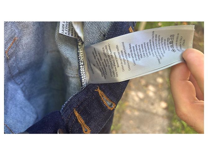 Autre Marque Dior Jeans with monogram lining Blue - view 9