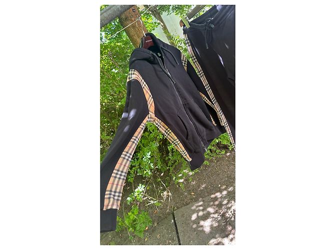 Burberry check pattern tracksuit Black - view 2