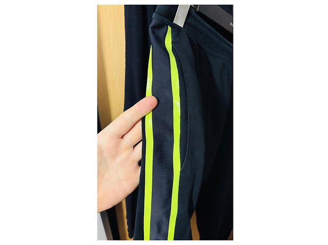 Pantaloni jogging Prada Uomo Nero Giallo L - vista 12
