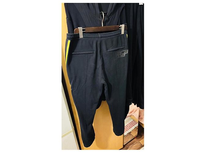 Pantaloni jogging Prada Uomo Nero Giallo L - vista 13