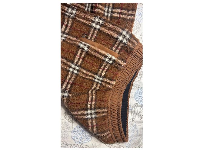 Burberry Karierte Fleece Hose Braun - Ansicht 3