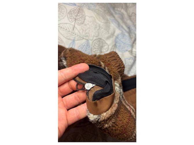 Burberry Karierte Fleece Hose Braun - Ansicht 4