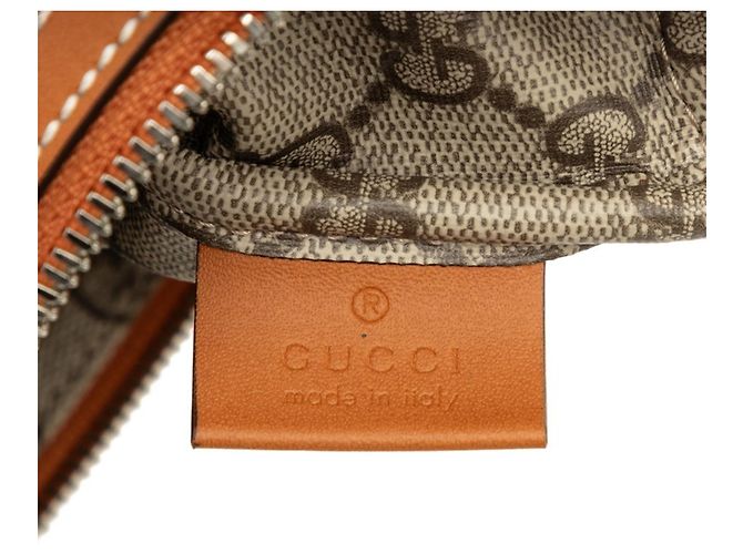 Borsa a pochette Gucci GG Supreme Logo Print Marrone - vista 5