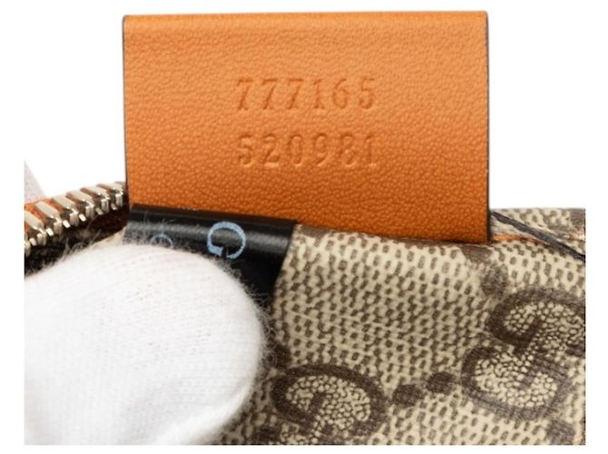 Borsa a pochette Gucci GG Supreme Logo Print Marrone - vista 6