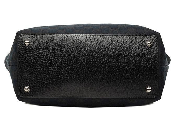 Borsa Tote Gucci in tela GG nera Nero - vista 3