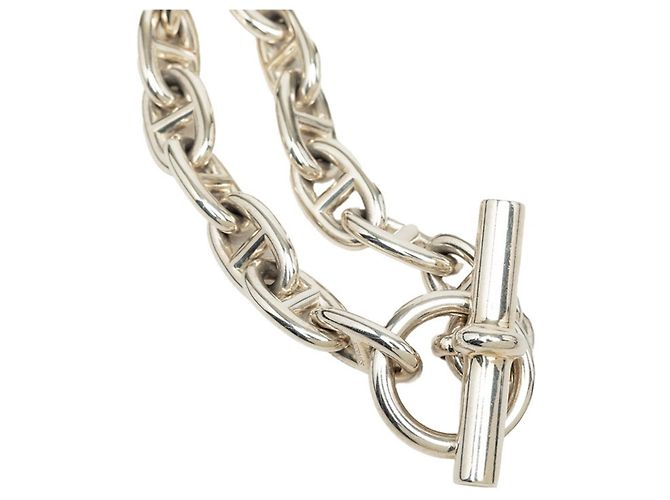 Hermès Bracciale con Charms Hermes Chaine d'Ancre MM 14-Link Argento - vista 5