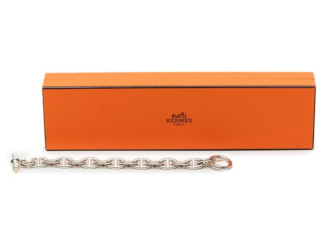 Hermès Bracciale con Charms Hermes Chaine d'Ancre MM 14-Link Argento - vista 7